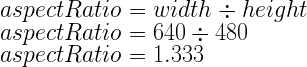 Aspect Ratio